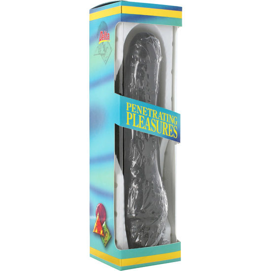 SEVENCREATIONS VINIL P-SHAPE VIBRATOR BLACK,