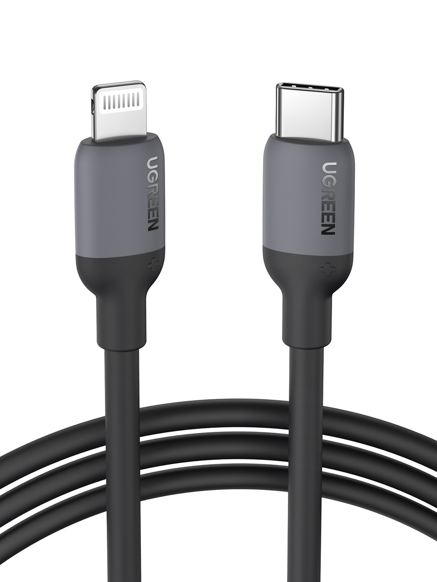 UGREEN US387 USB-C to Lightning Cable, 1m (black)