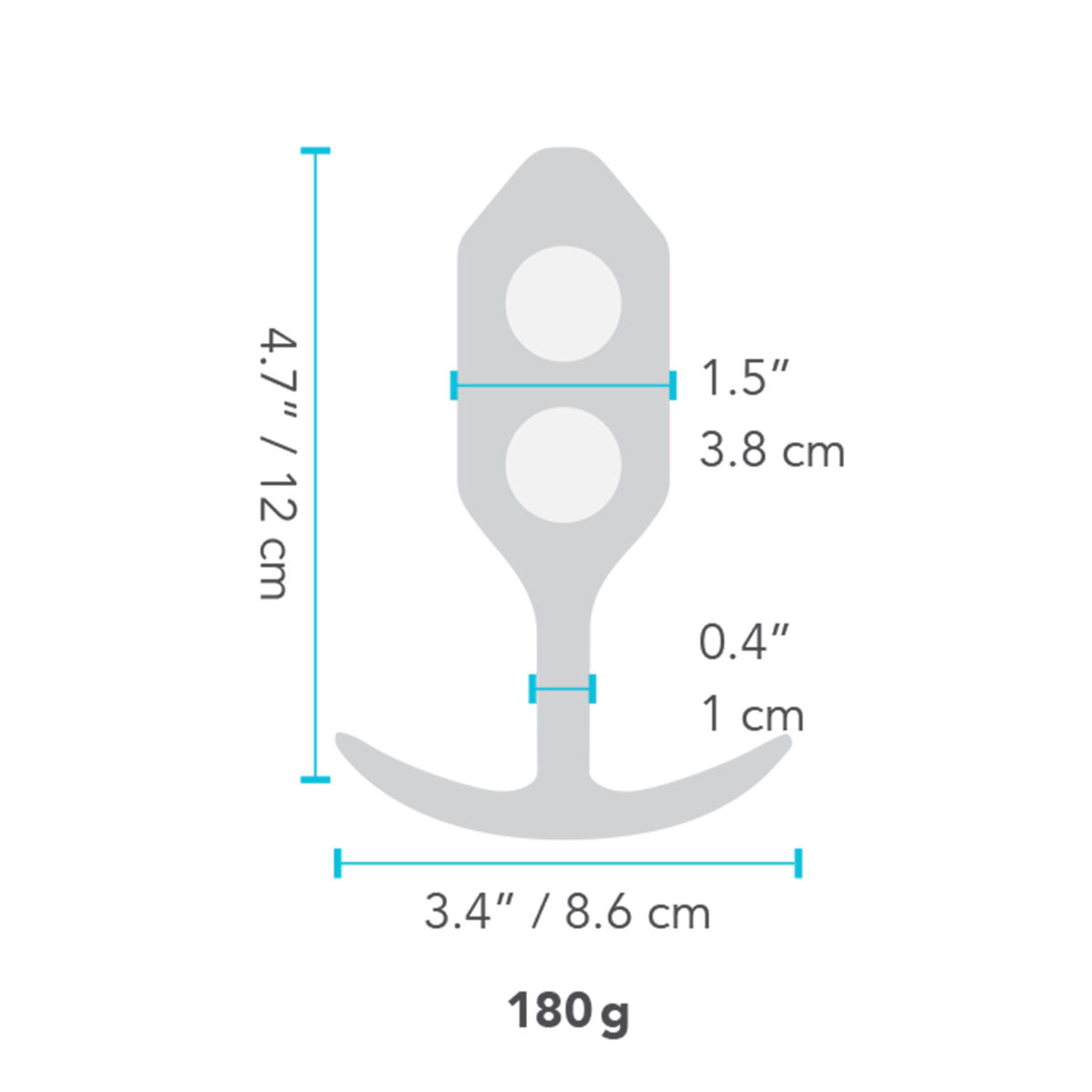 Snug Plug 3 Teal B-Vibe 96755