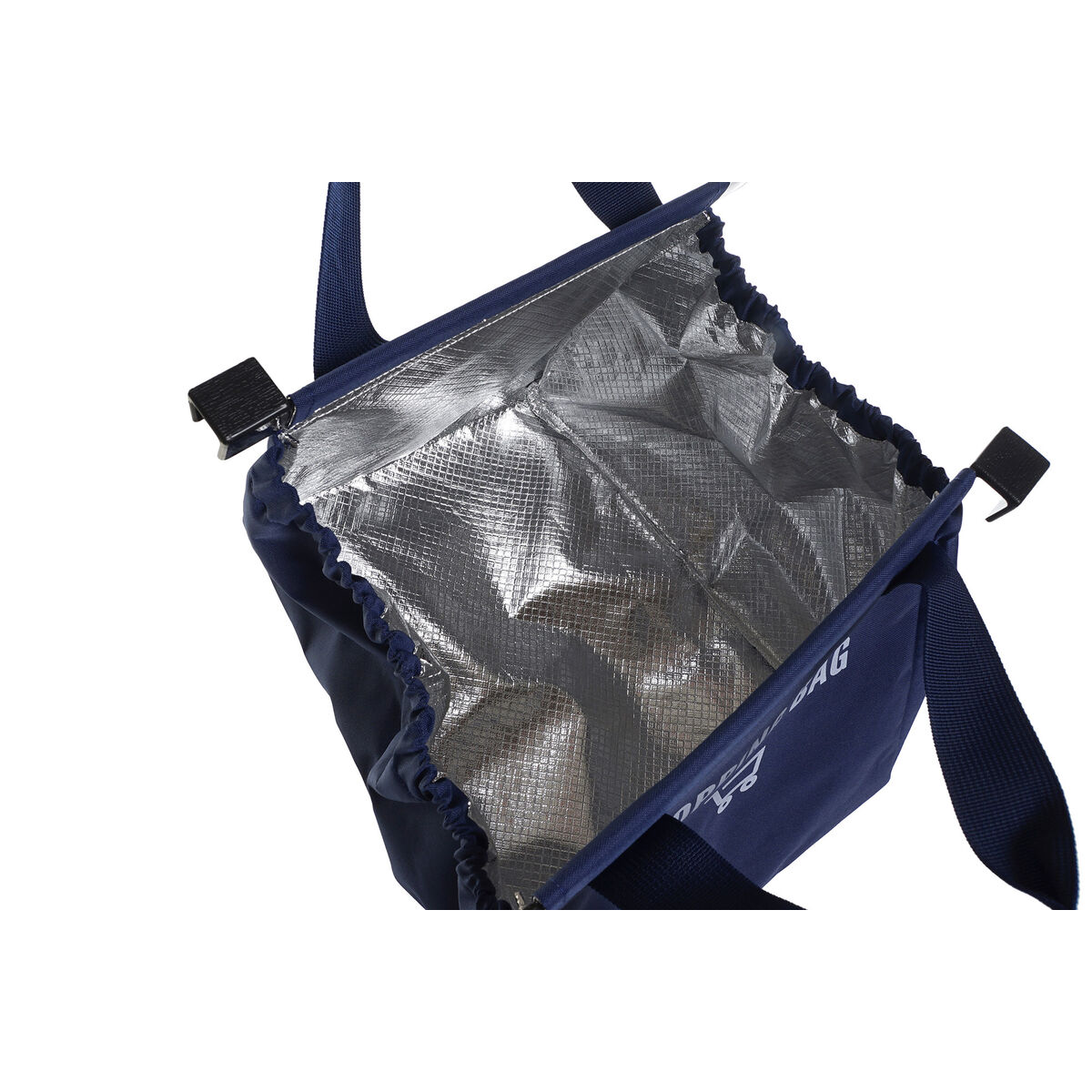 Cool Bag DKD Home Decor 24 x 27 x 29 cm Aluminium Green Navy Blue PVC