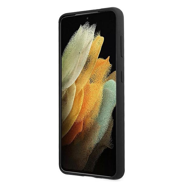 BMW BMHCS21MMSILBK Samsung Galaxy S21+ Plus black Silicone M Collection