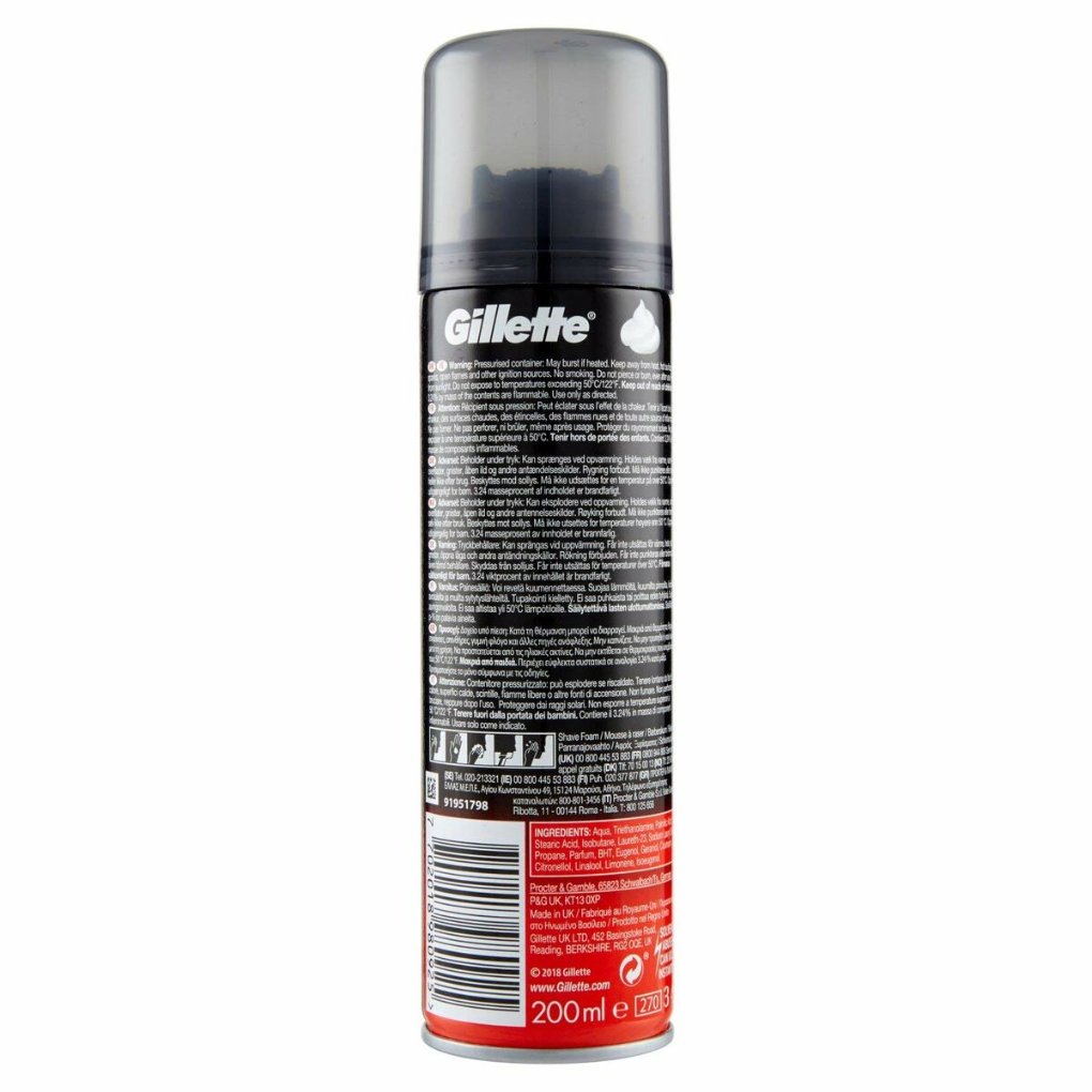 Shaving Foam Gillette GSFR 200 ml