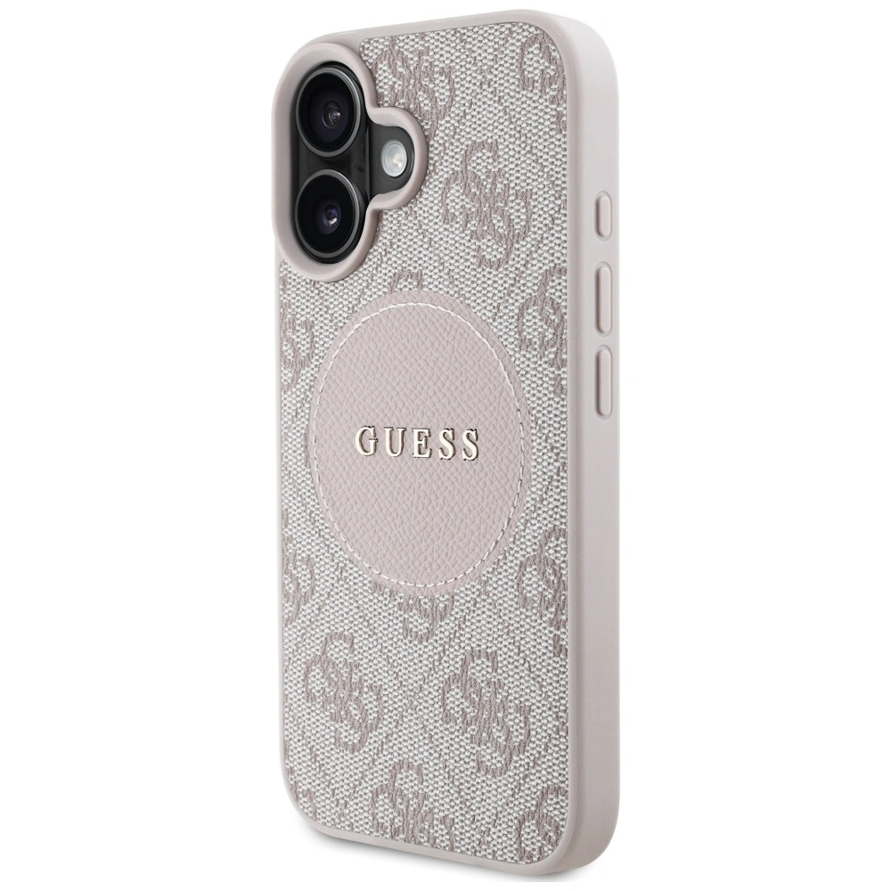 Guess 4G Circle Classic Logo MagSafe Apple iPhone 16 pink