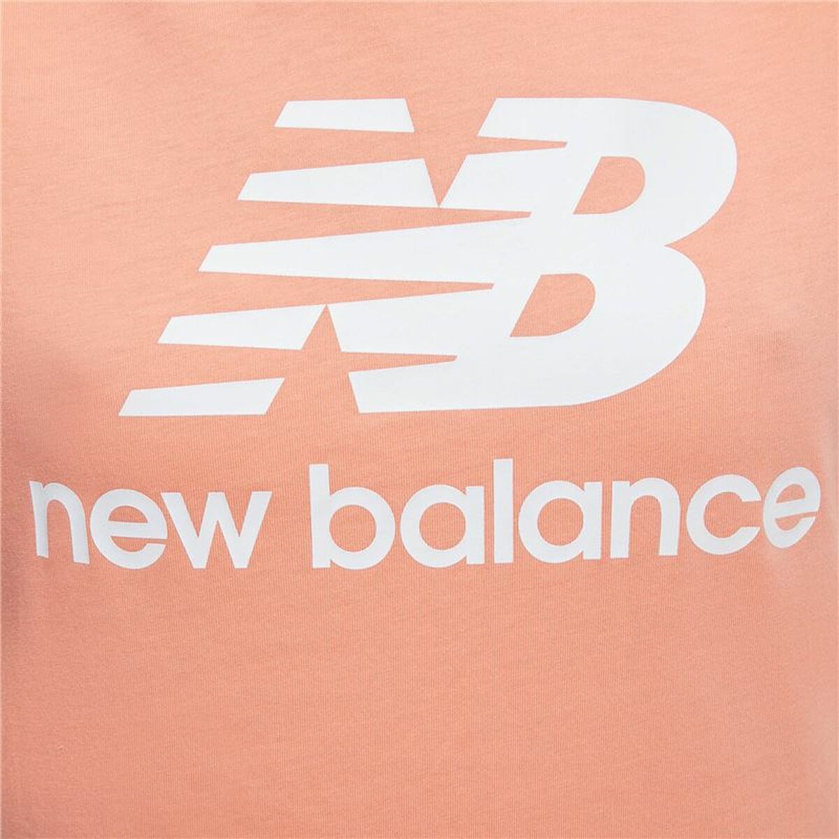 T-shirt New Balance Essentials Stacked Pink