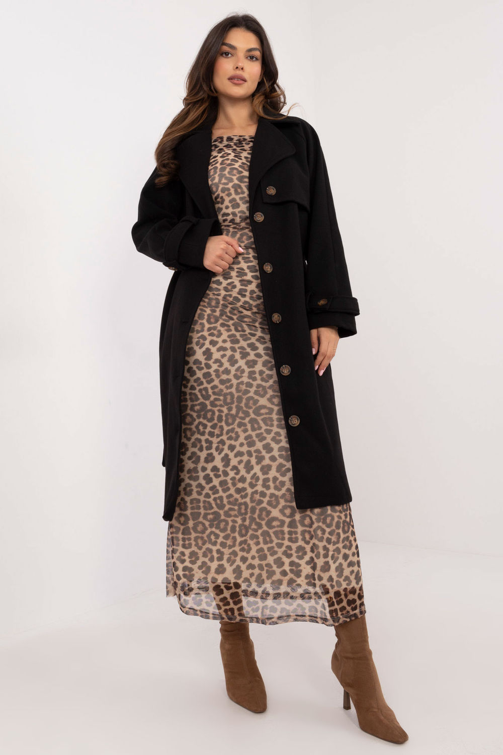  Coat model 202439 Och Bella  black