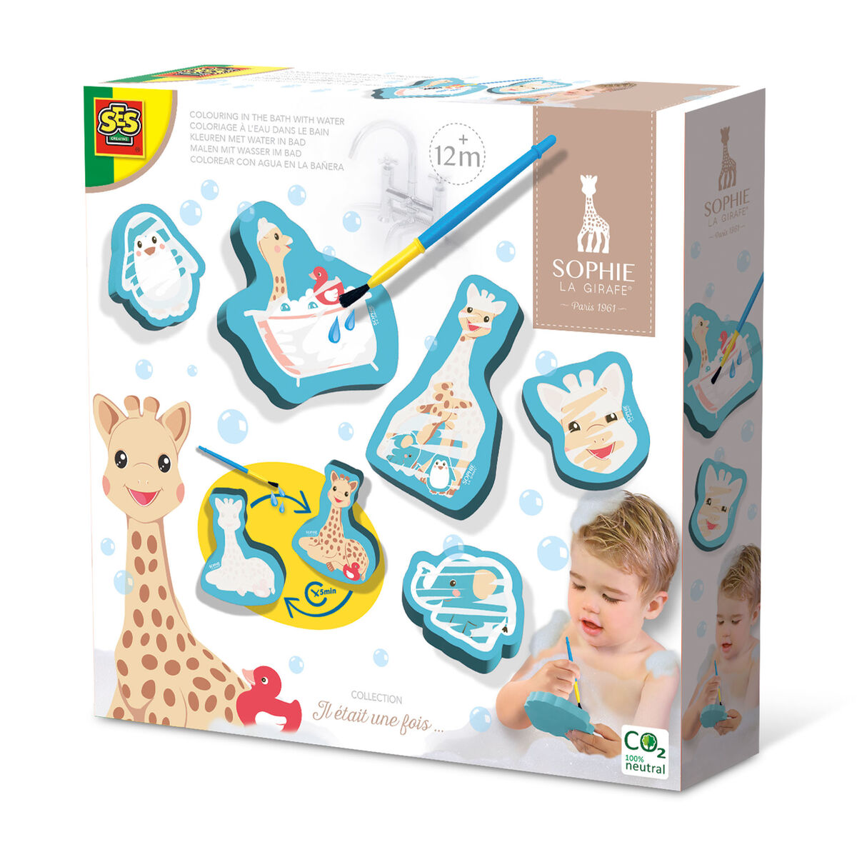 Bath Toys SES Creative Sophie La Girafe Coloring with water