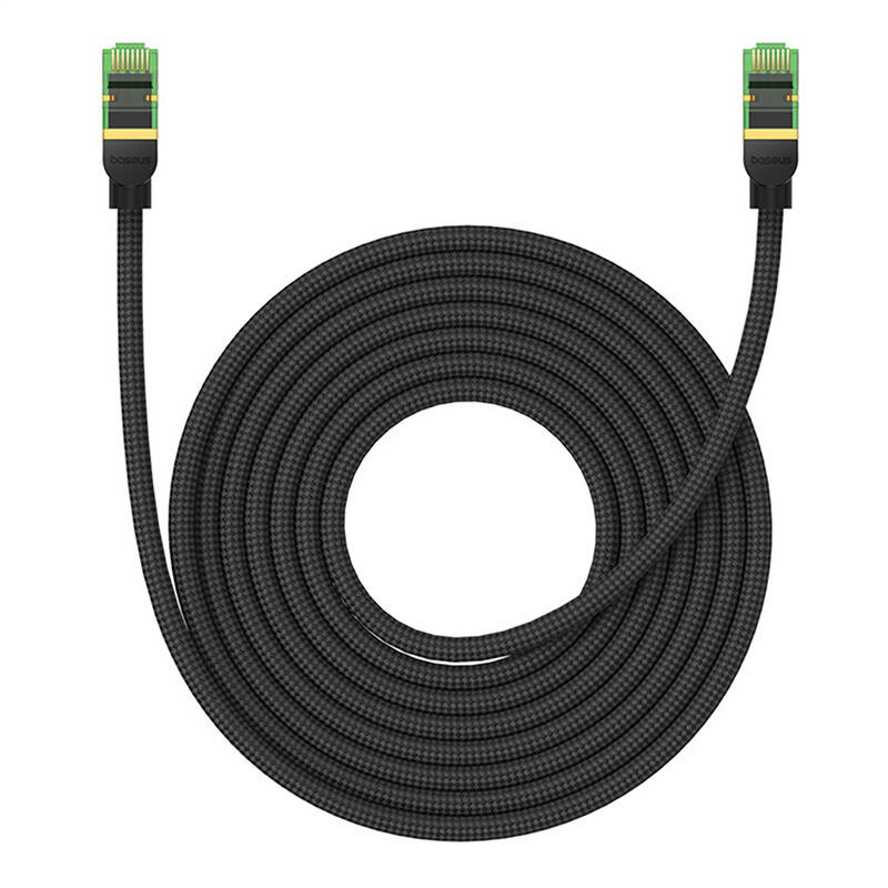 Baseus braided cat 8 Ethernet RJ45 network cable, 40Gbps, 8m (black)