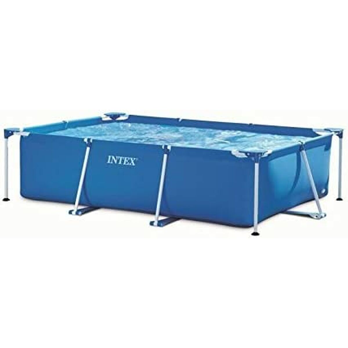 Schwimmbad Abnehmbar Intex rechteckig Blau 300 x 200 x 75 cm