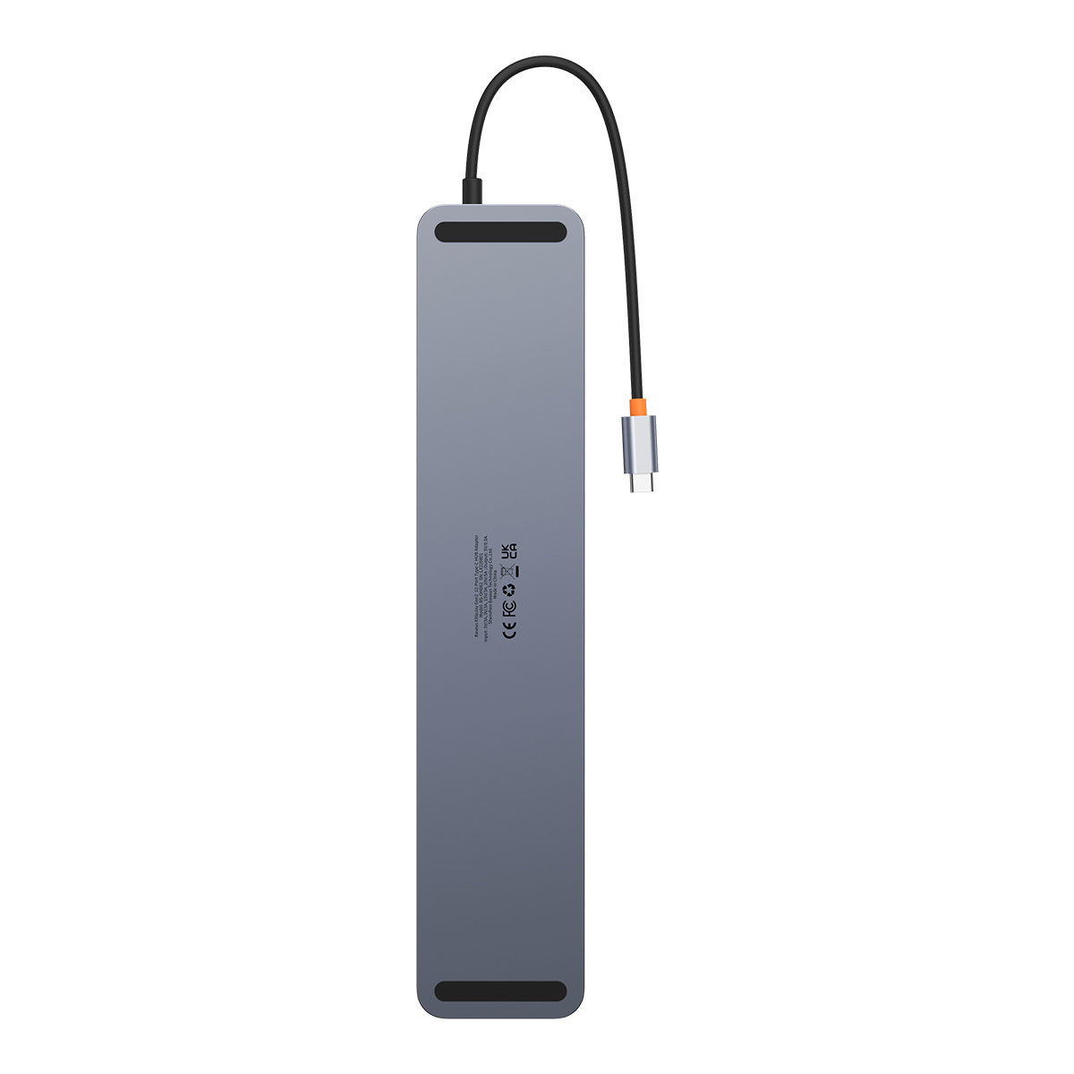HUB Baseus EliteJoy Gen2 USB 12in1 with USB-C cable 25cm USB-A/USB-C/DP/HDMI/SD/TF/RJ45/3,5mm jack/PD 100W gray