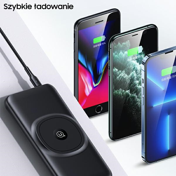 USAMS Powerbank PB62 10000mAh 20W QC3.0+PD Magnetic Wireless Fast Charge black 10KCD17101 (US-CD171)