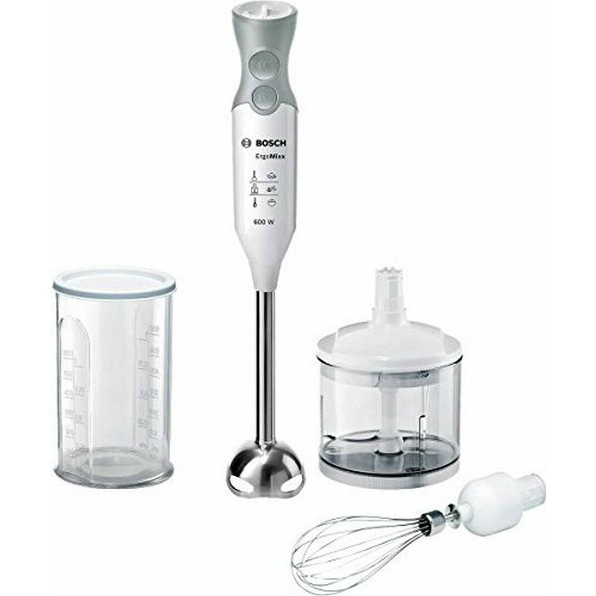 Hand-held Blender BOSCH MSM66150 White Grey Silver 600 W Hand-held Blender BOSCH MSM66150 White Grey Silver 600 W