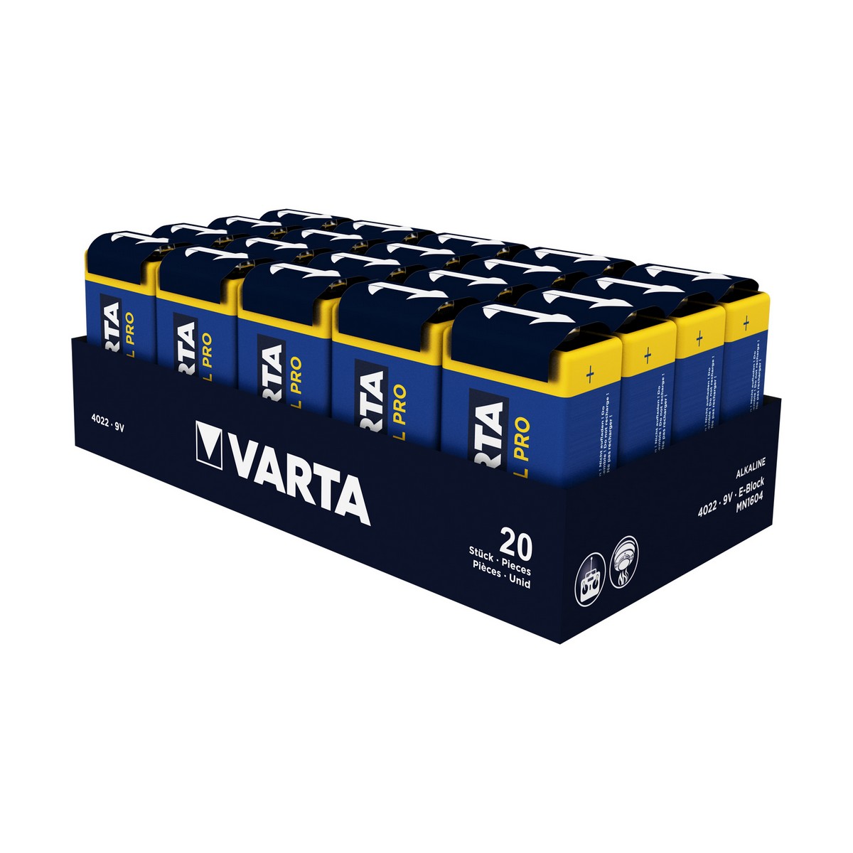 Batterien Varta 6lr61 (20 Stücke)