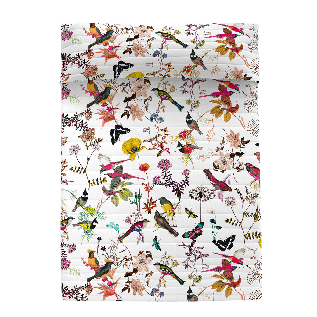 Bedspread (quilt) HappyFriday HF Birds of paradise Multicolour 240 x 260 cm