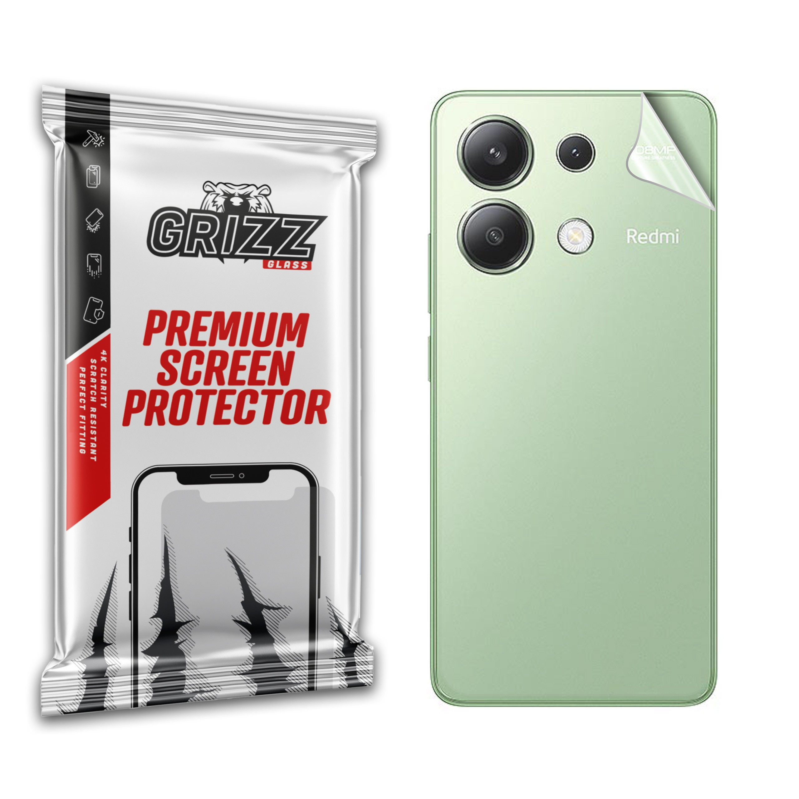 GrizzGlass SatinSkin Xiaomi Redmi Note 13 4G
