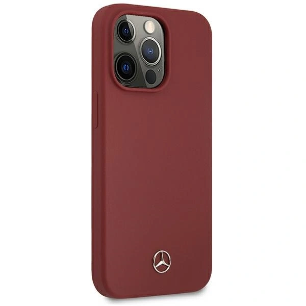 Mercedes MEHCP13XSILRE Apple iPhone 13 Pro Max hardcase Silicone Line red
