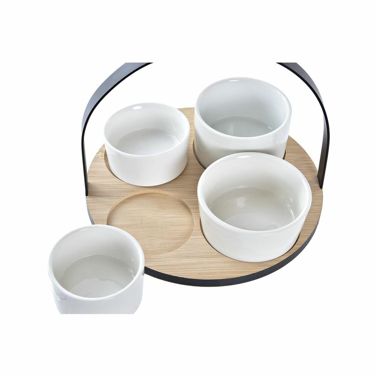 Appetizer Set DKD Home Decor 20 x 20 x 14 cm Metal Stoneware Loft