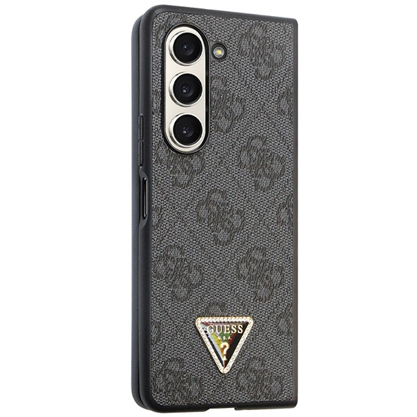 Guess GUHCZFD5P4TDPK Samsung Galaxy Z Fold 5 hardcase Leather 4G Diamond Triangle black