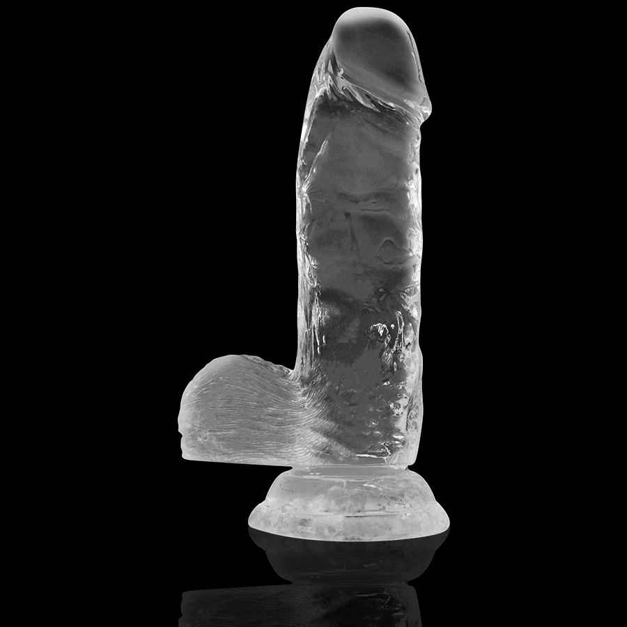 XRAY CLEAR COCK WITH BALLS  15.5CM X 3.5CM