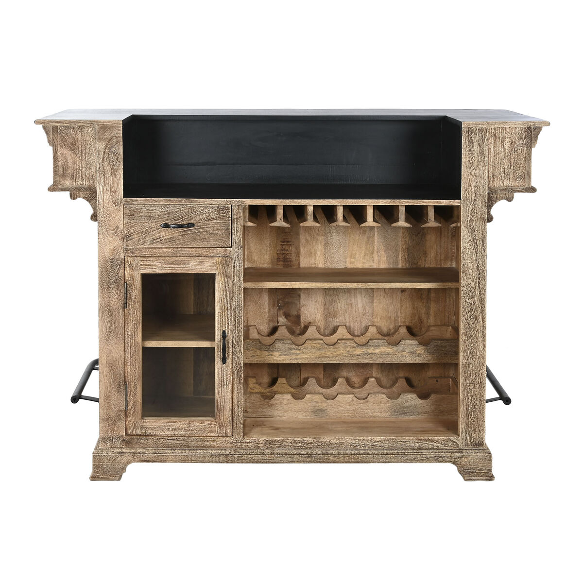 Furniture Home ESPRIT BAR Metal Mango wood 152 x 61 x 107 cm