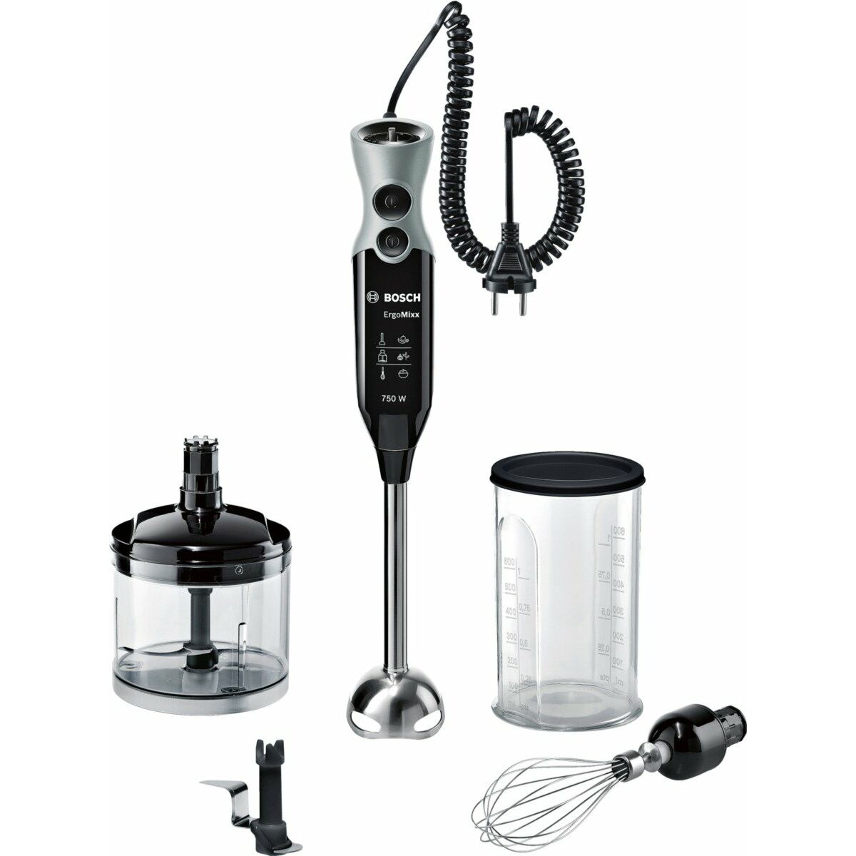 Hand-held Blender BOSCH MSM67170 750W Black 750 W Hand-held Blender BOSCH MSM67170 750W Black 750 W