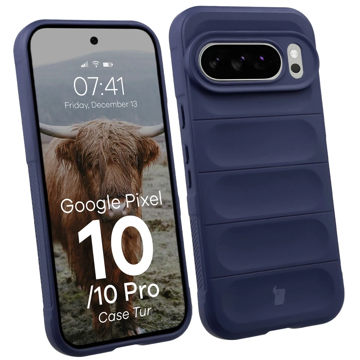 Pancerne etui Bizon Case Tur do Google Pixel 10 / 10 Pro granatowe