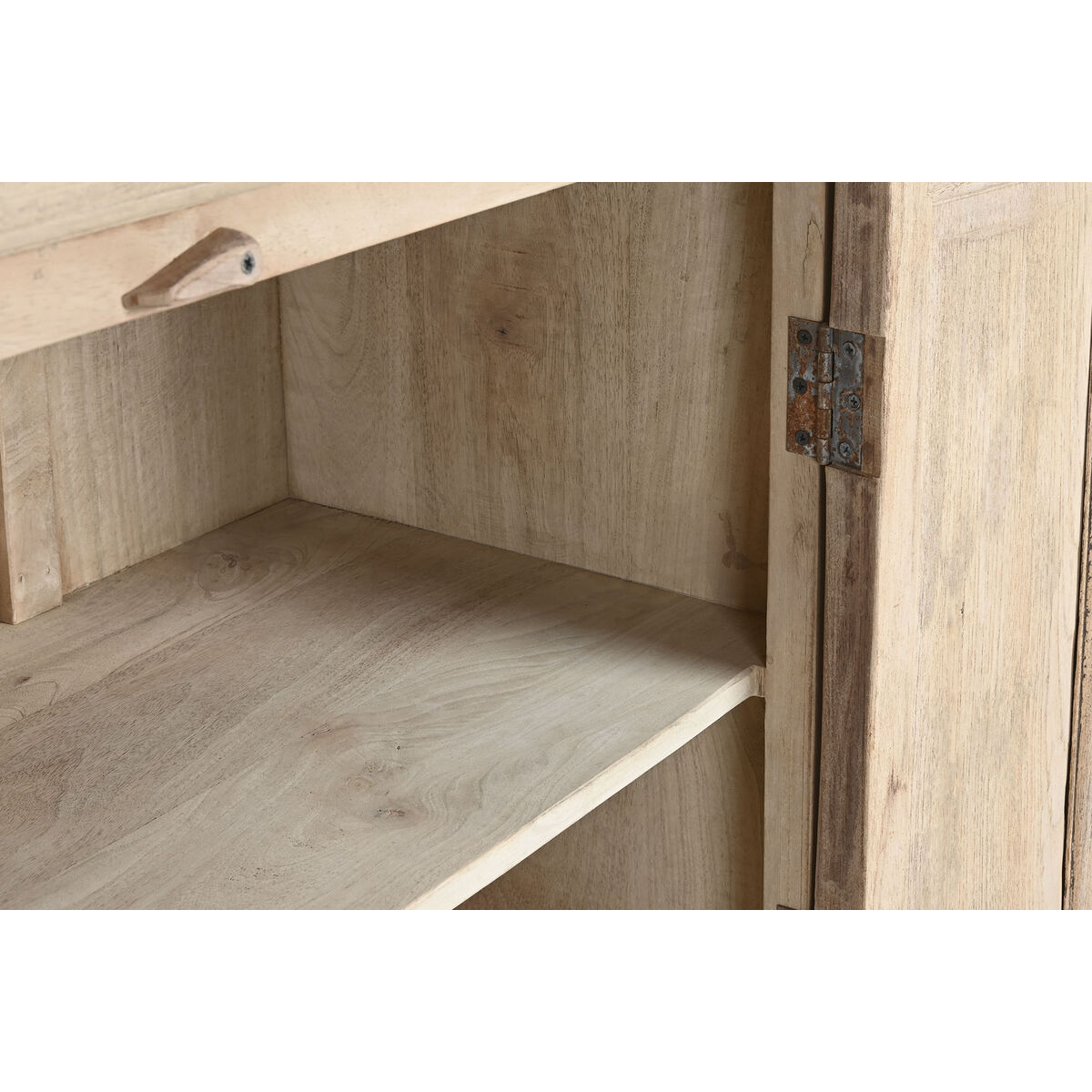 Display Stand Home ESPRIT Natural Teak Mango wood 266 x 46 x 251 cm