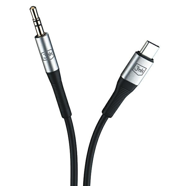 3MK AUX cable USB-C / jack 3.5mm 1m
