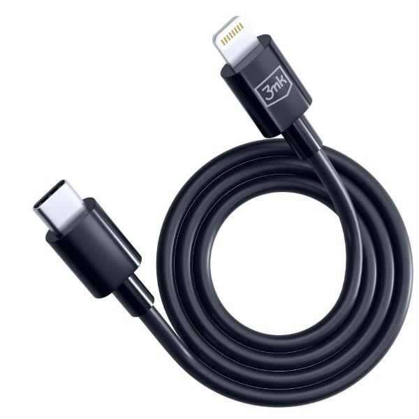 3MK cable Hyper USB-C / Lightning 20W 1.2m black