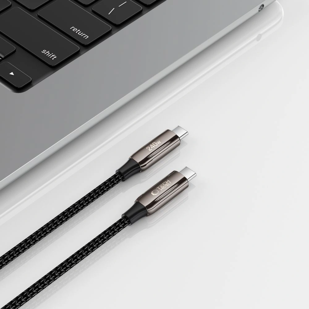 Tech-Protect UB10T Ultraboost USB-C / USB-C Cable PD240W/QC4.0 200cm Black