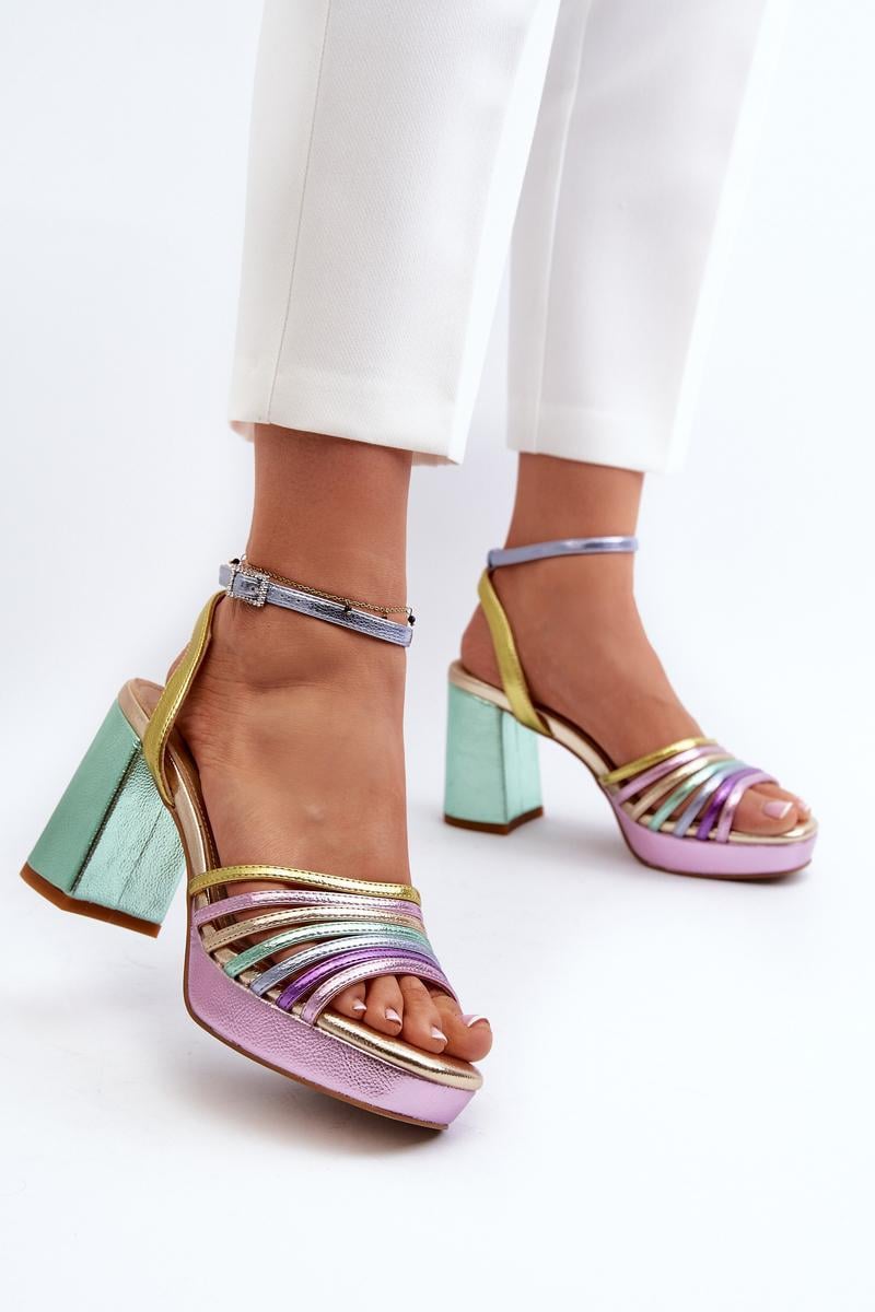  Heel sandals model 196965 Step in style  multicolor