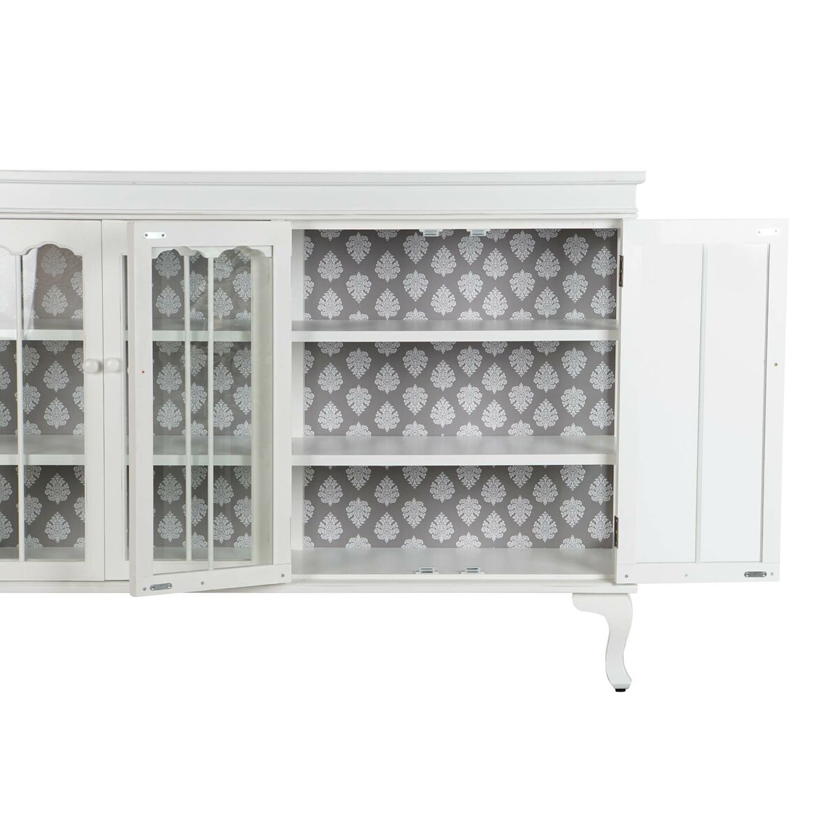 Sideboard DKD Home Decor 142,5 x 40,5 x 101,5 cm Fir Crystal White