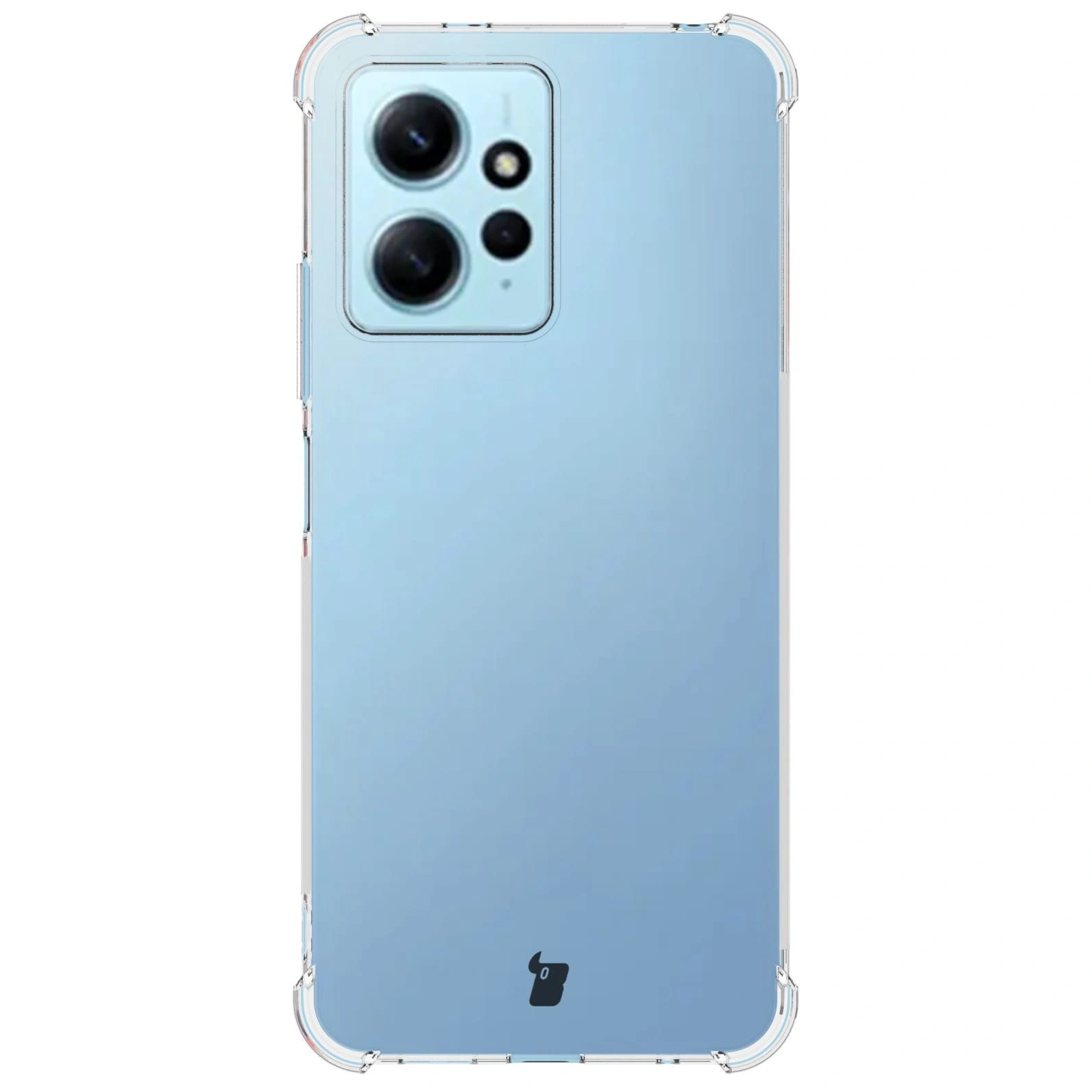 Bizon Case Clear Pack case + 2x screen glass + lens glass Xiaomi Redmi Note 12 4G clear