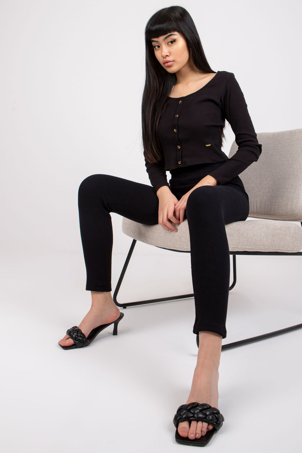  Long leggings model 180888 Rue Paris  black