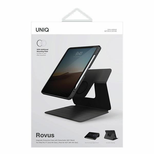 UNIQ Rovus  Apple iPad Air 10.9 2020/2022 (4, 5 gen)/iPad Pro 11 2021/2022 (3, 4 gen) Magnetic Case ebony black