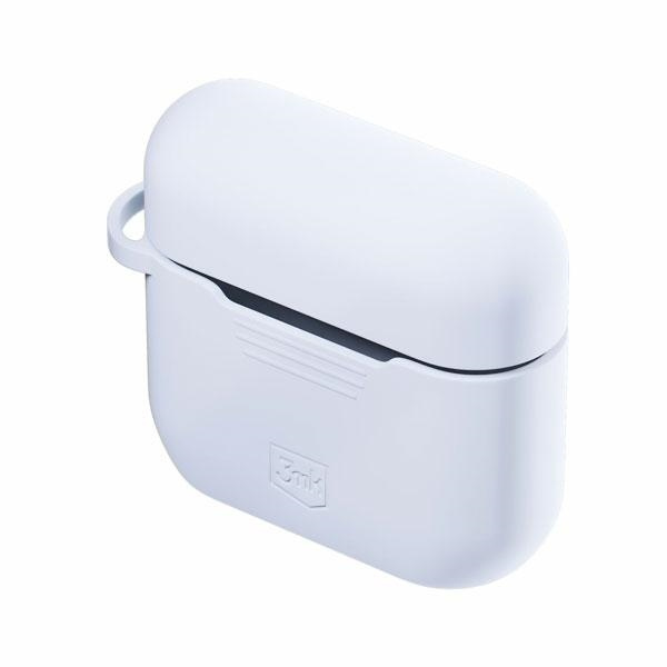3MK Silicon Case Apple AirPods Pro + carabiner white