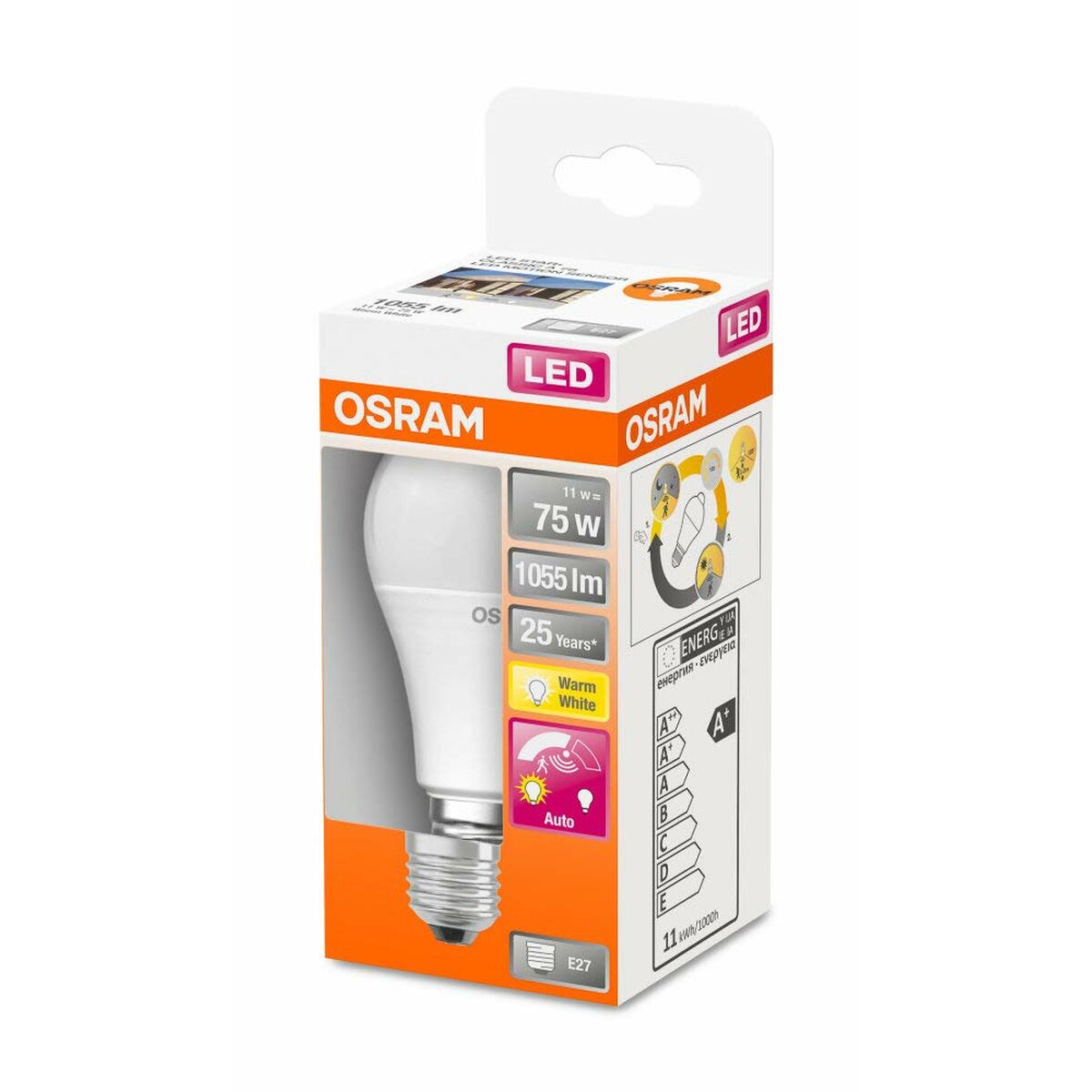 LED lamp Osram E27 11 W (Refurbished A+)