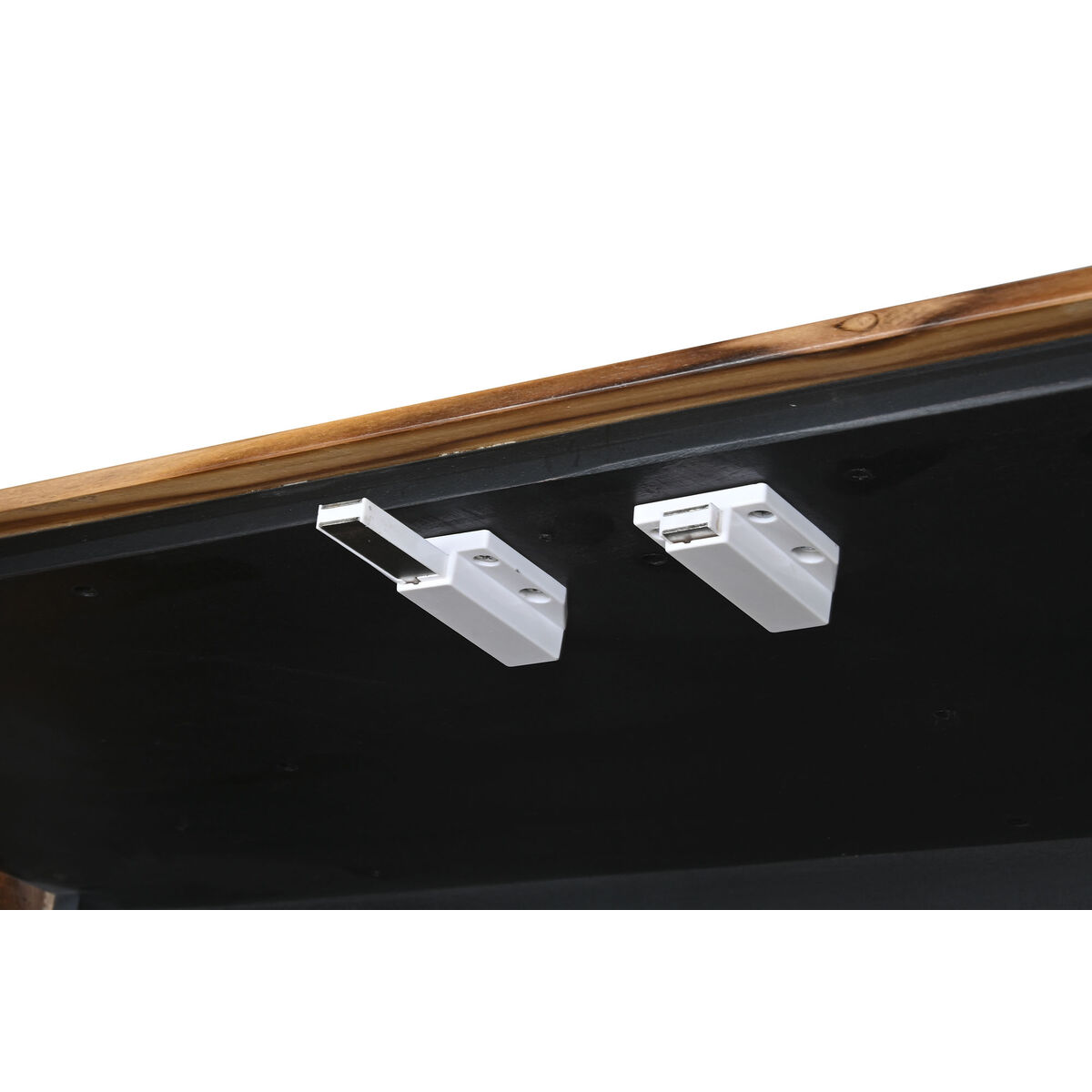 Display Stand Home ESPRIT Brown Black Teak Acacia 100 x 40 x 185 cm