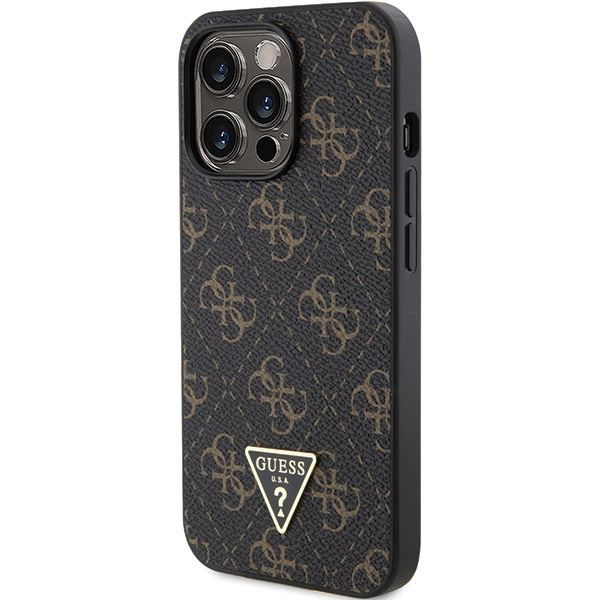 Guess GUHCP14XPG4GPK Apple iPhone 14 Pro Max hardcase 4G Triangle Metal Logo black