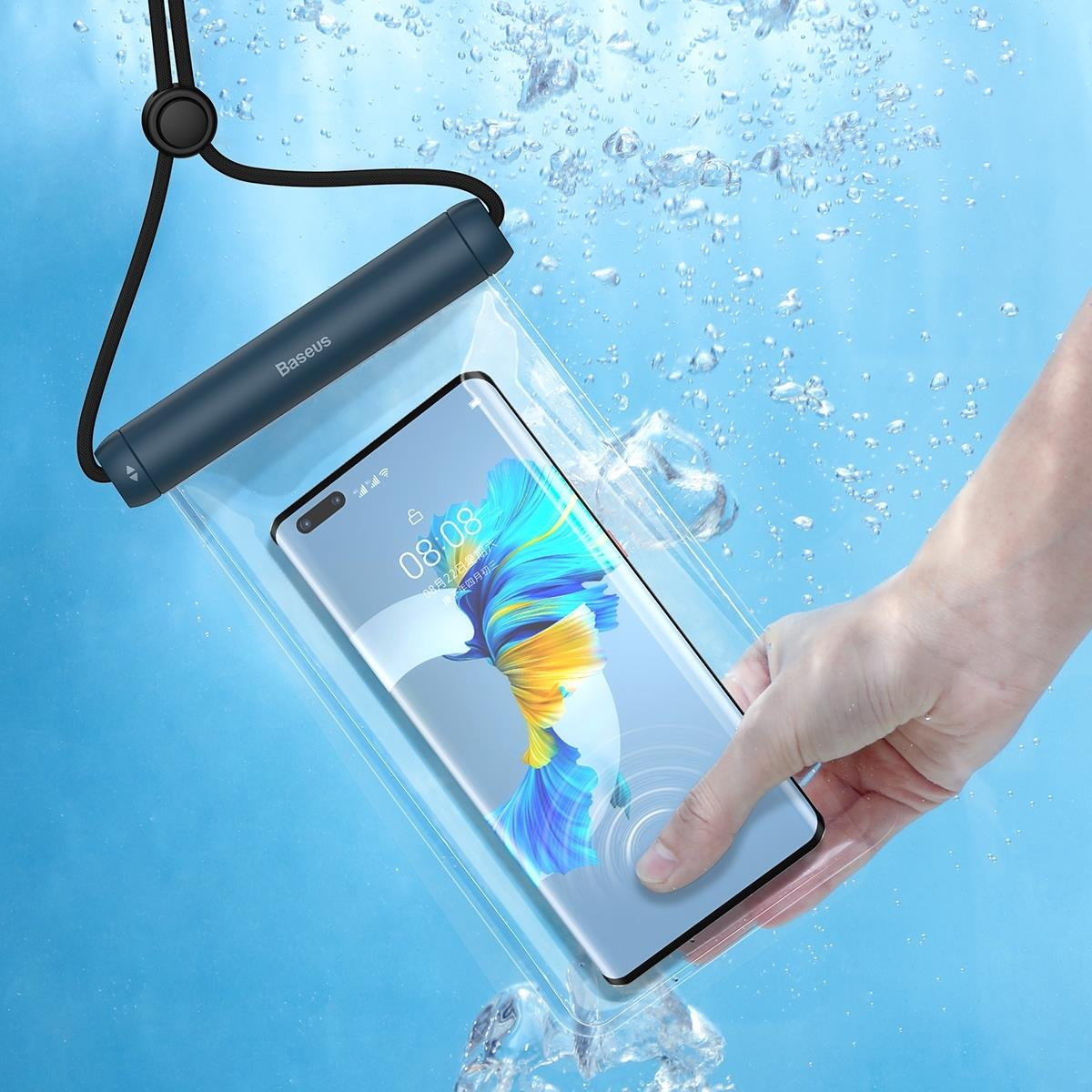 Baseus waterproof case for phone Slide-cover blue