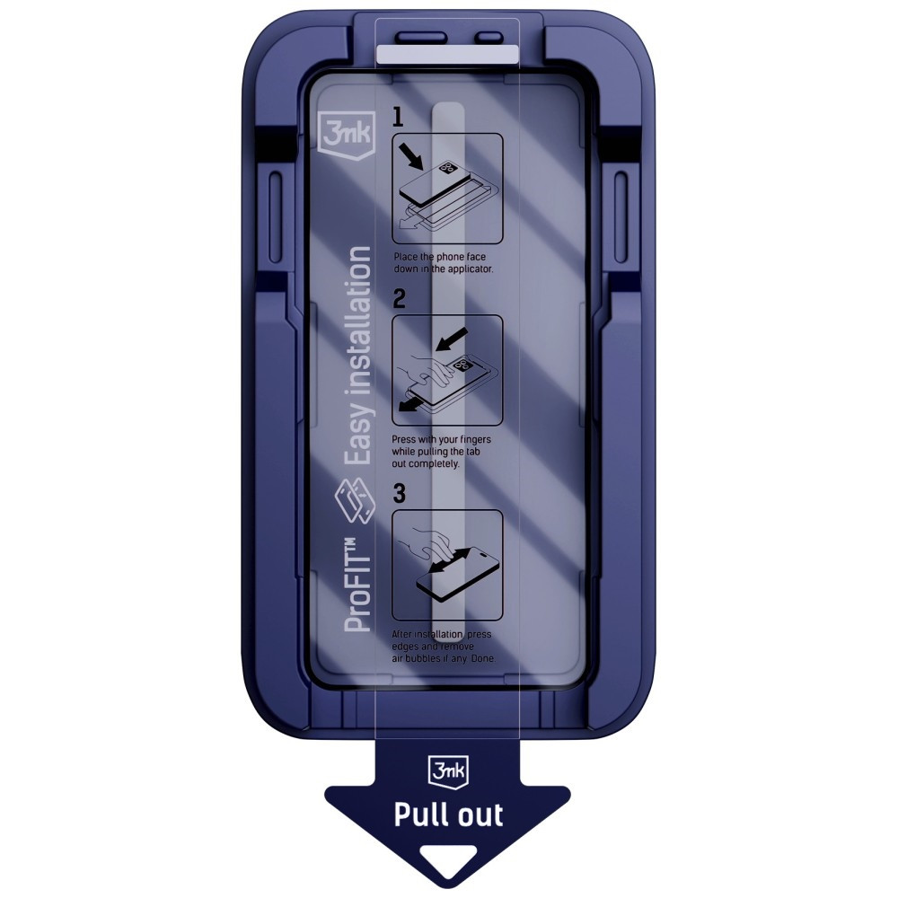 Szkło prywatyzujące 3MK HardGlass Max Privacy z aplikatorem do Apple iPhone 13 / 13 Pro / 14 / 16e / 17e czarny