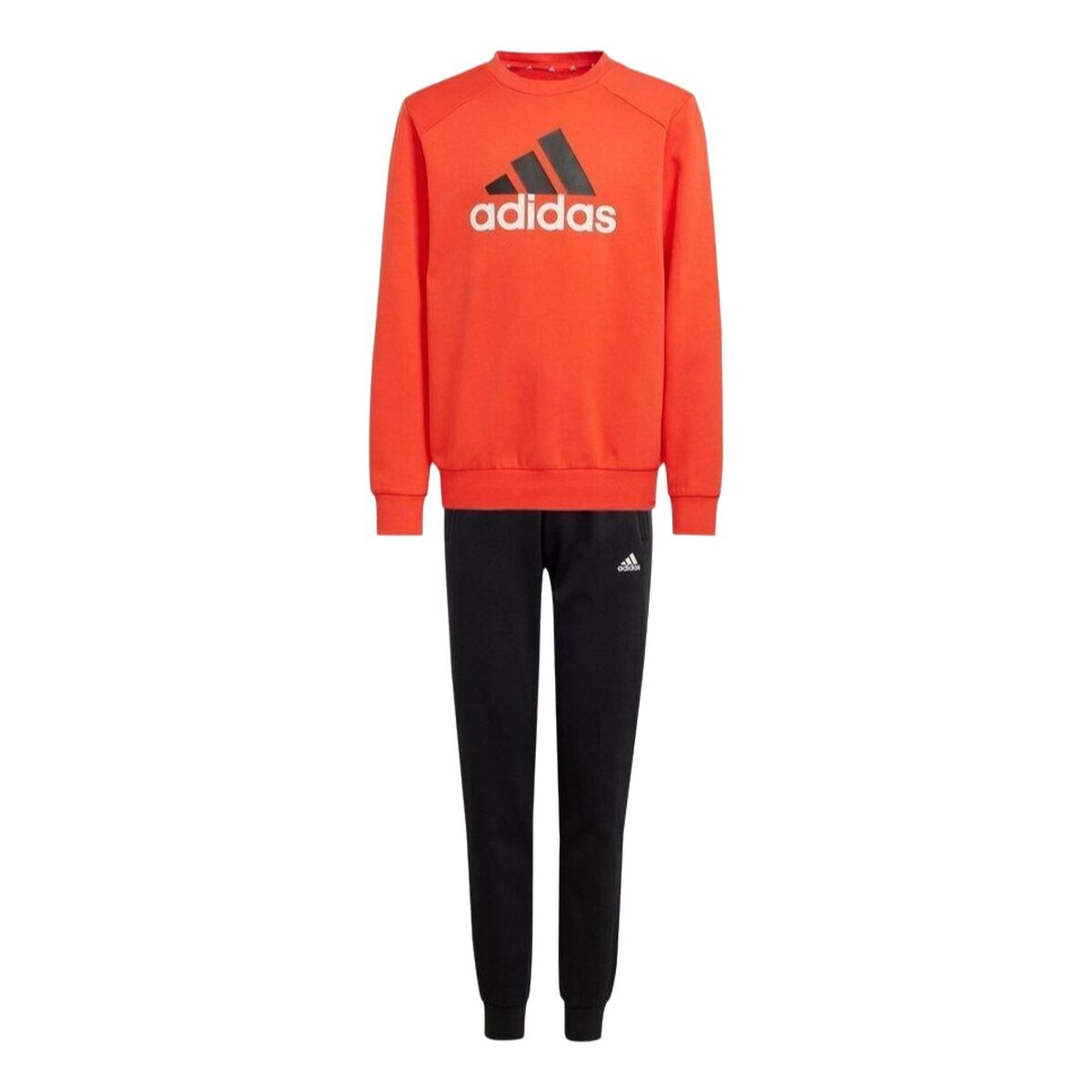 Children’s Tracksuit Adidas JUNIOR ESSENTIALS BIG LOGO FLEECE TRACKSUIT IX9517 Red