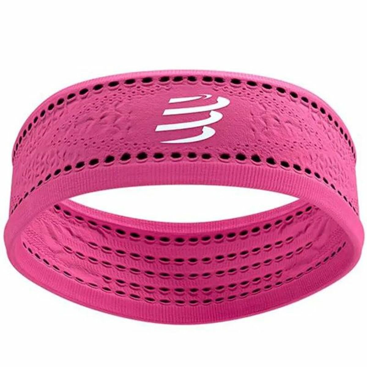 Sports Strip for the Head Compressport Thin On/Off Fuchsia Pink