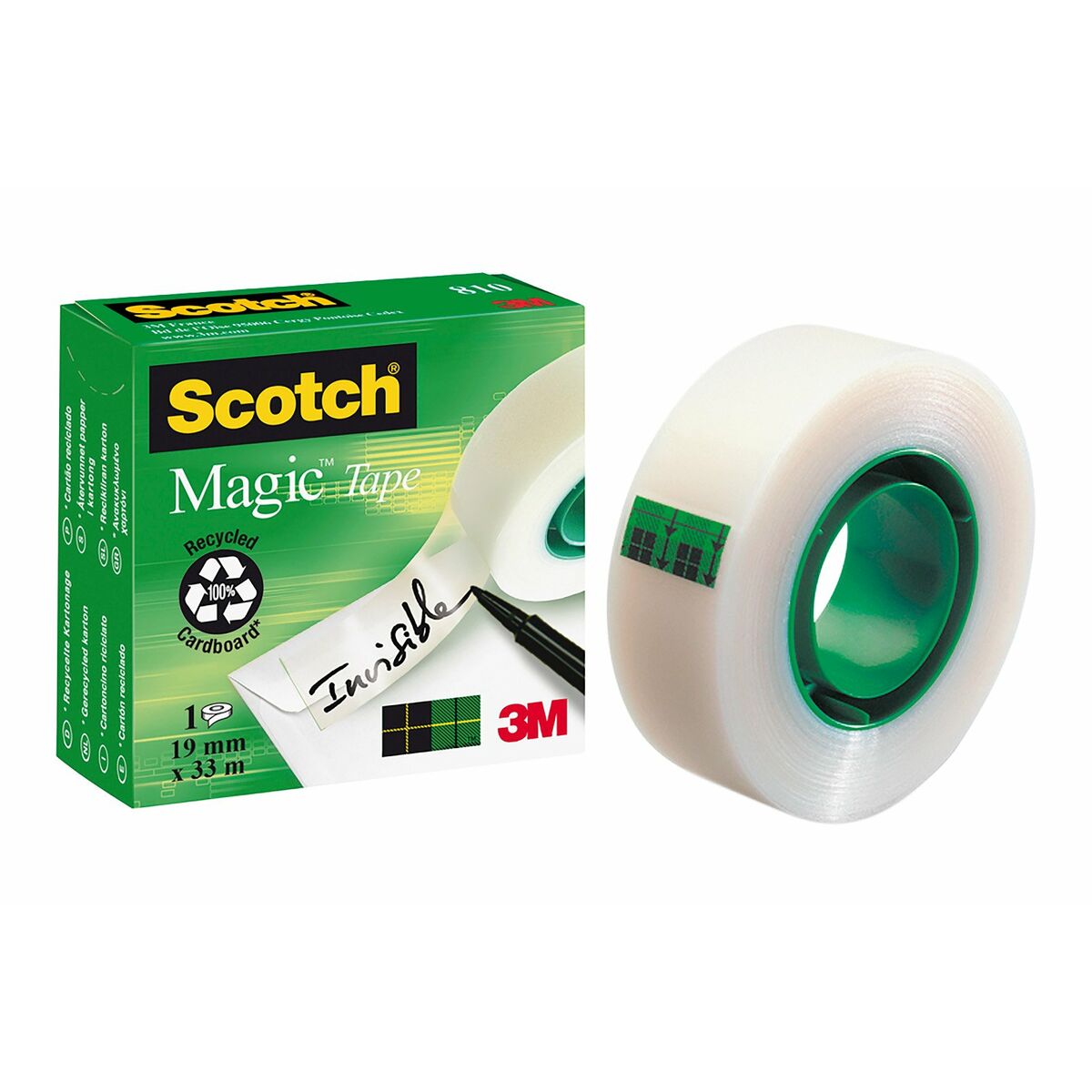 Taśma przylepna Scotch Magic Przezroczysty 19 mm x 33 m (12 Sztuk)