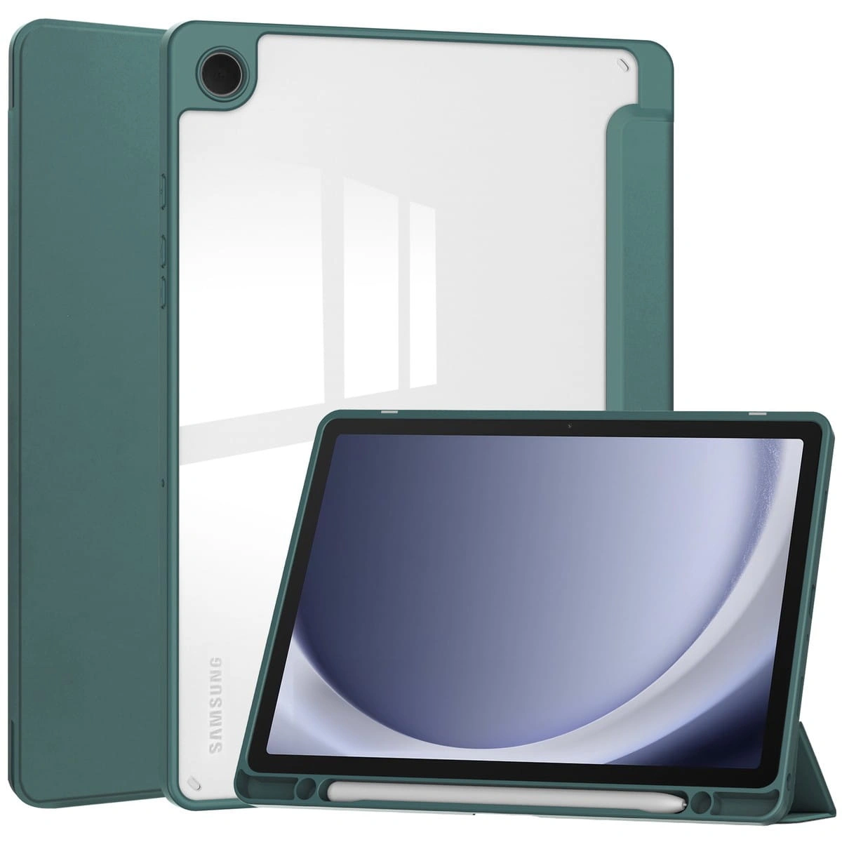 Bizon Case Tab Clear Matt Samsung Galaxy Tab A9 Plus dark green