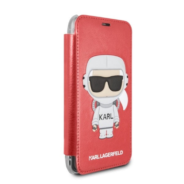 Karl Lagerfeld KLFLBKPXKSCORE Apple iPhone XS/X bookcase red Karl Space Cosmonaut