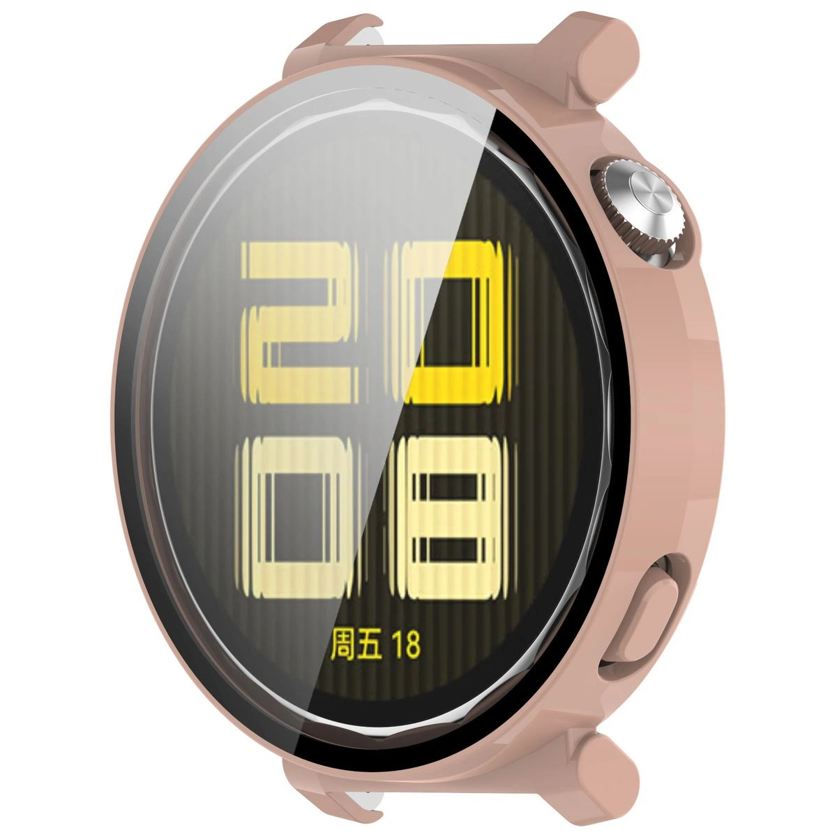 Bizon Case+Glass Watch Huawei Watch GT 5 Pro 42 mm pink