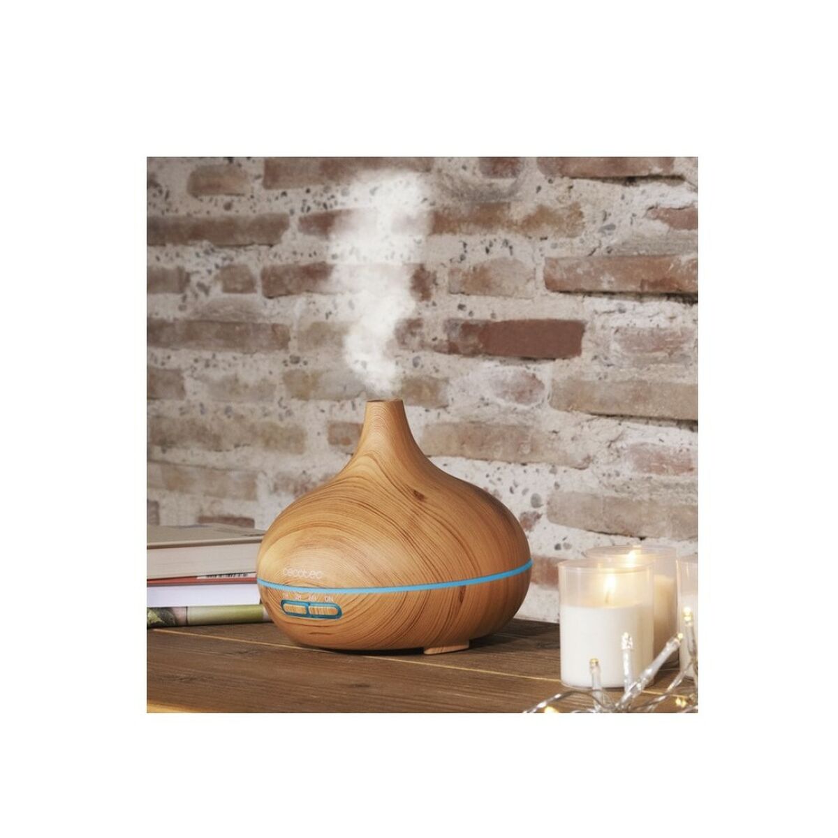 Humidifier Cecotec PURE AROMA 300 Yang 10W 300 ml Light brown Wood Aluminium Plastic 300 ml (2100 W) (CA current)