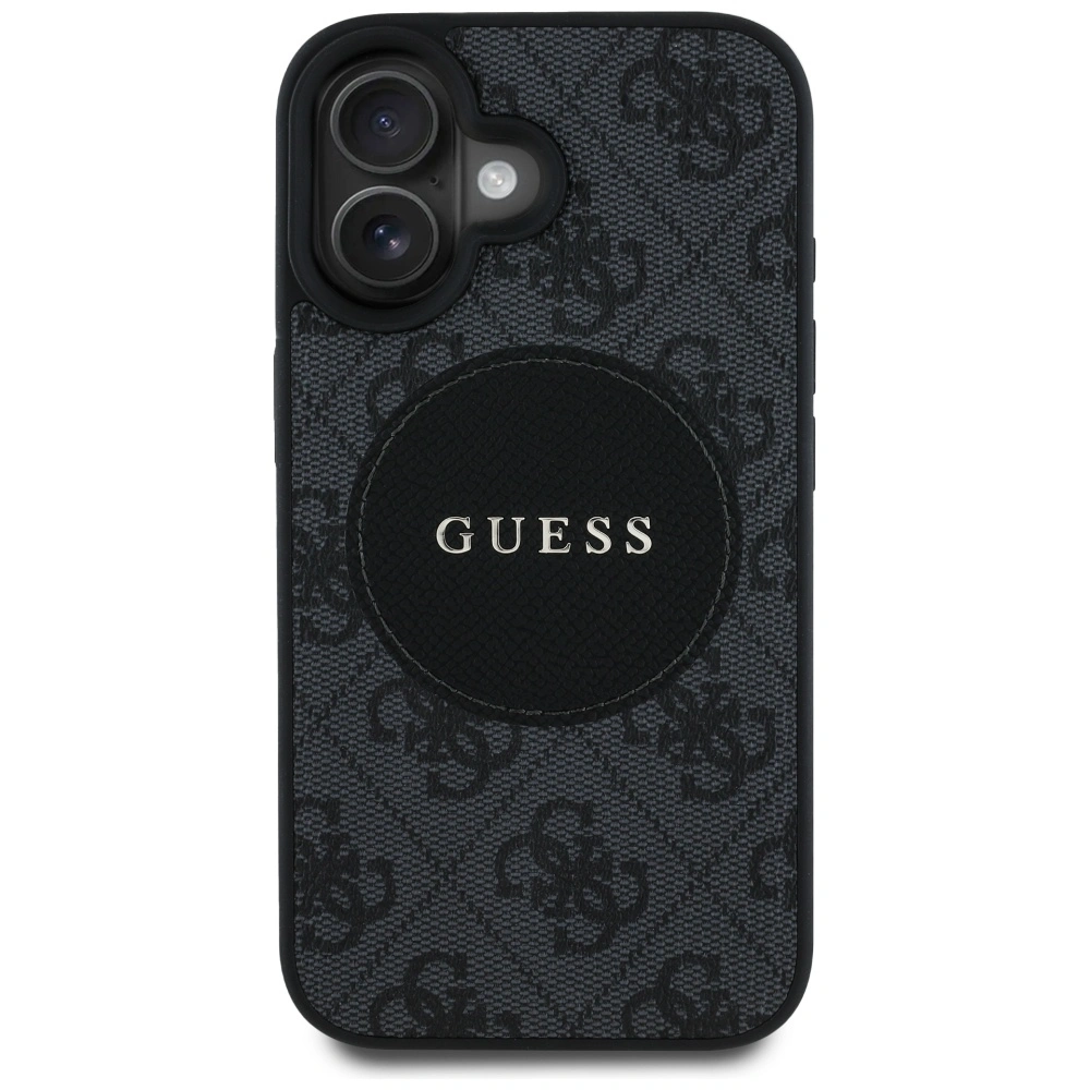 Guess 4G Circle Classic Logo MagSafe Apple iPhone 16 black