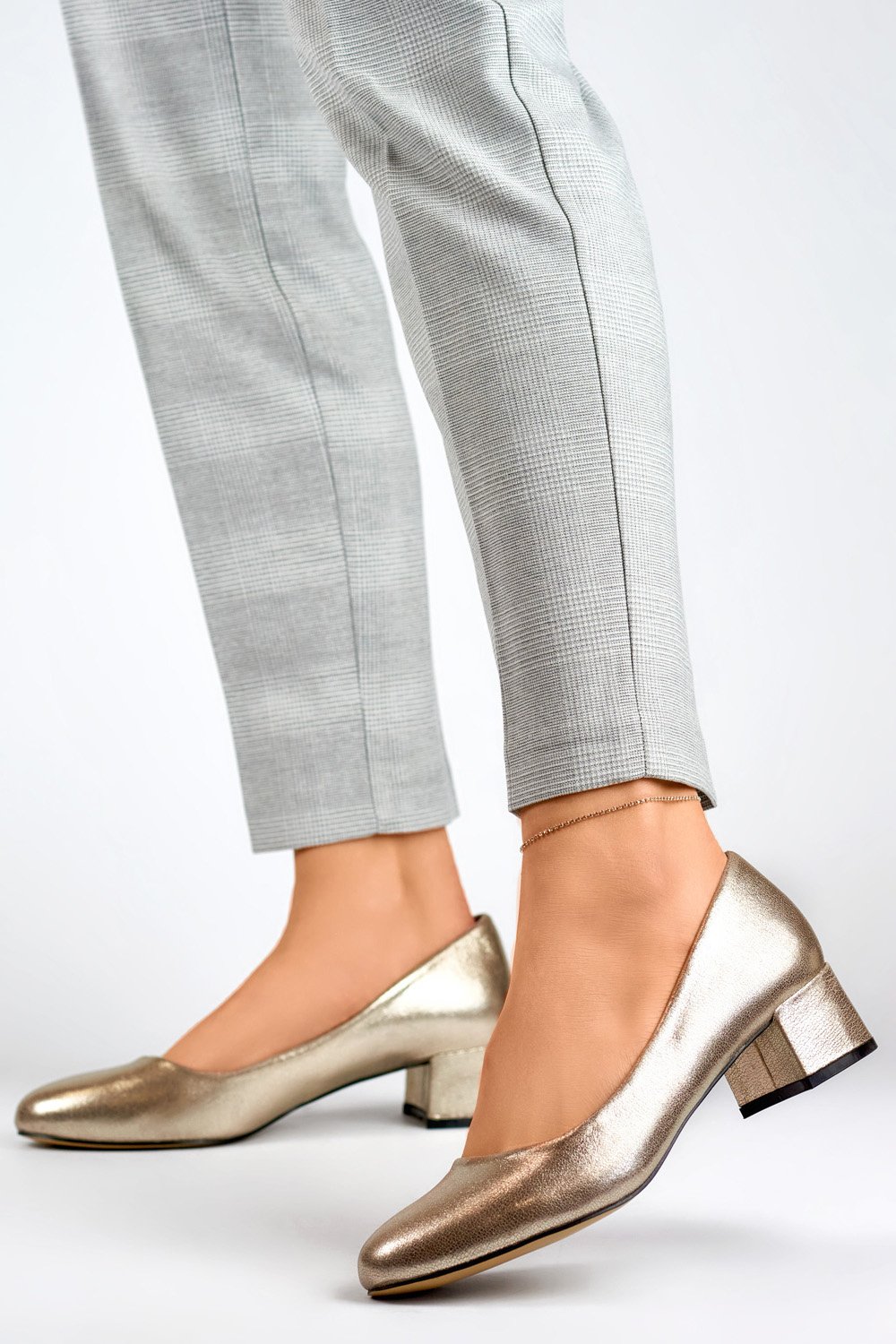  Block heel pumps model 197994 PRIMO  yellow