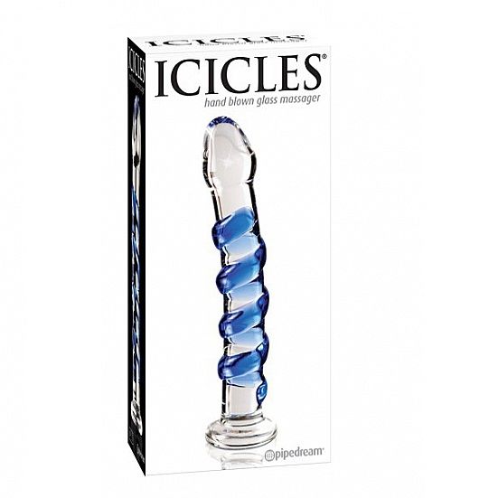 ICICLES NUMBER 05 HAND BLOWN GLASS MASSAGER